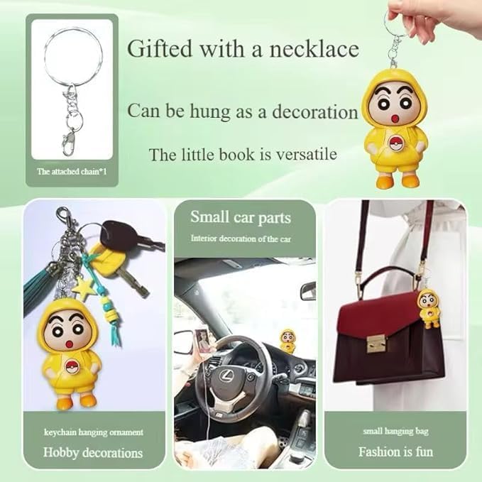 Shin-Chan Face Rotating Keychain