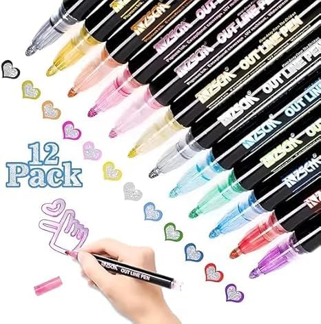 Outline Markers | 12 Color Set