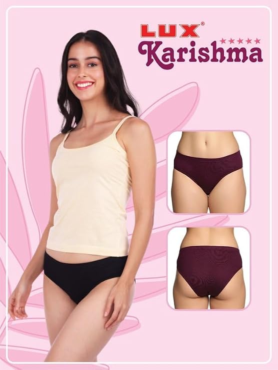 Pack of 4 Women's High-Waist Hipster Panties