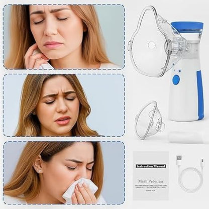 NEBULIZER Portable Mesh Nebulizer Machine for Adults & Kids