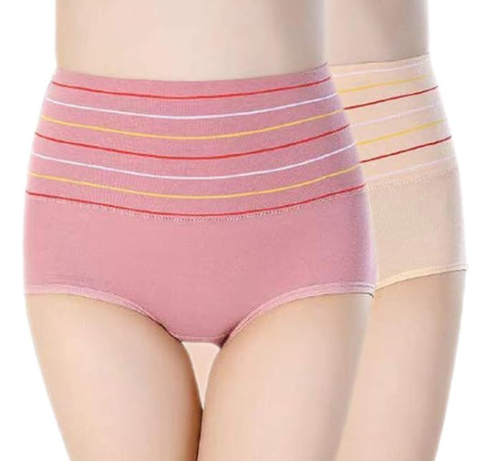 Pack of 2 High Waist Tummy Tucker Hipster Panties