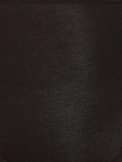 High Waist Hipster in Black with Inner Elastic