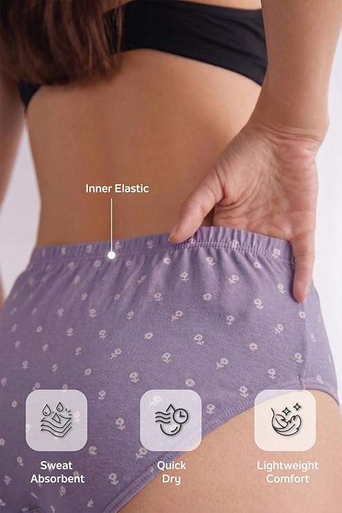 Pack of 3 High Waist Hipster Panties