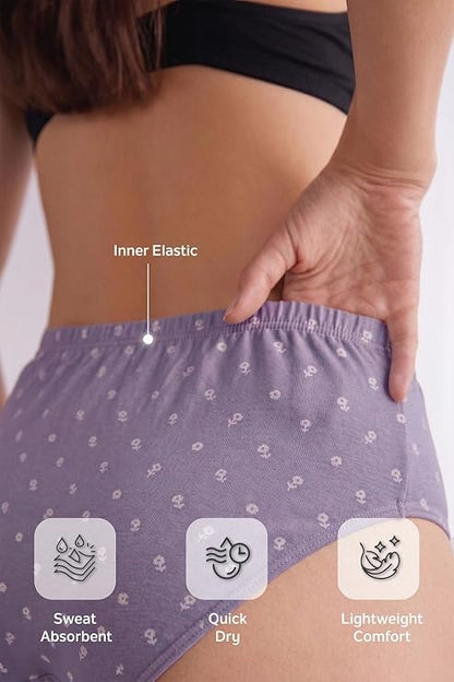 Pack of 3 High Waist Hipster Panties