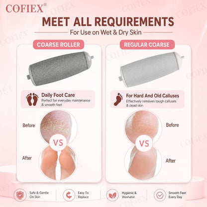 Rechargeable pink electric foot callus remover