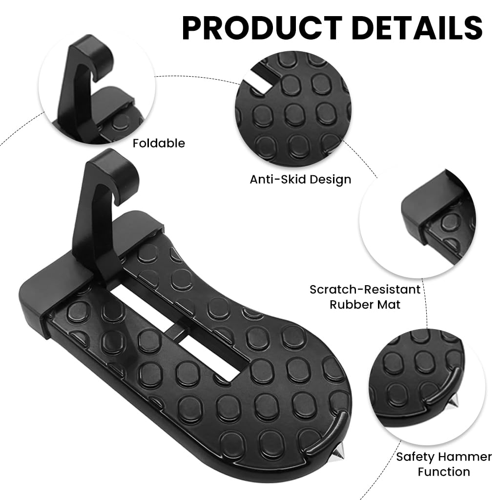 Universal foldable car door step