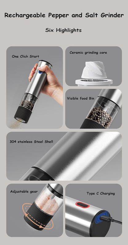 2 In 1 Salt & Pepper Grinder
