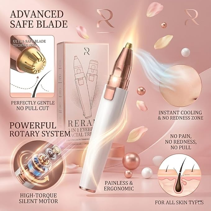 Eyebrow Trimmer for women. Pianless,Touch