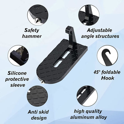 Universal foldable car door step