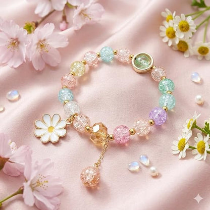 multi-color pastel beaded bracelet