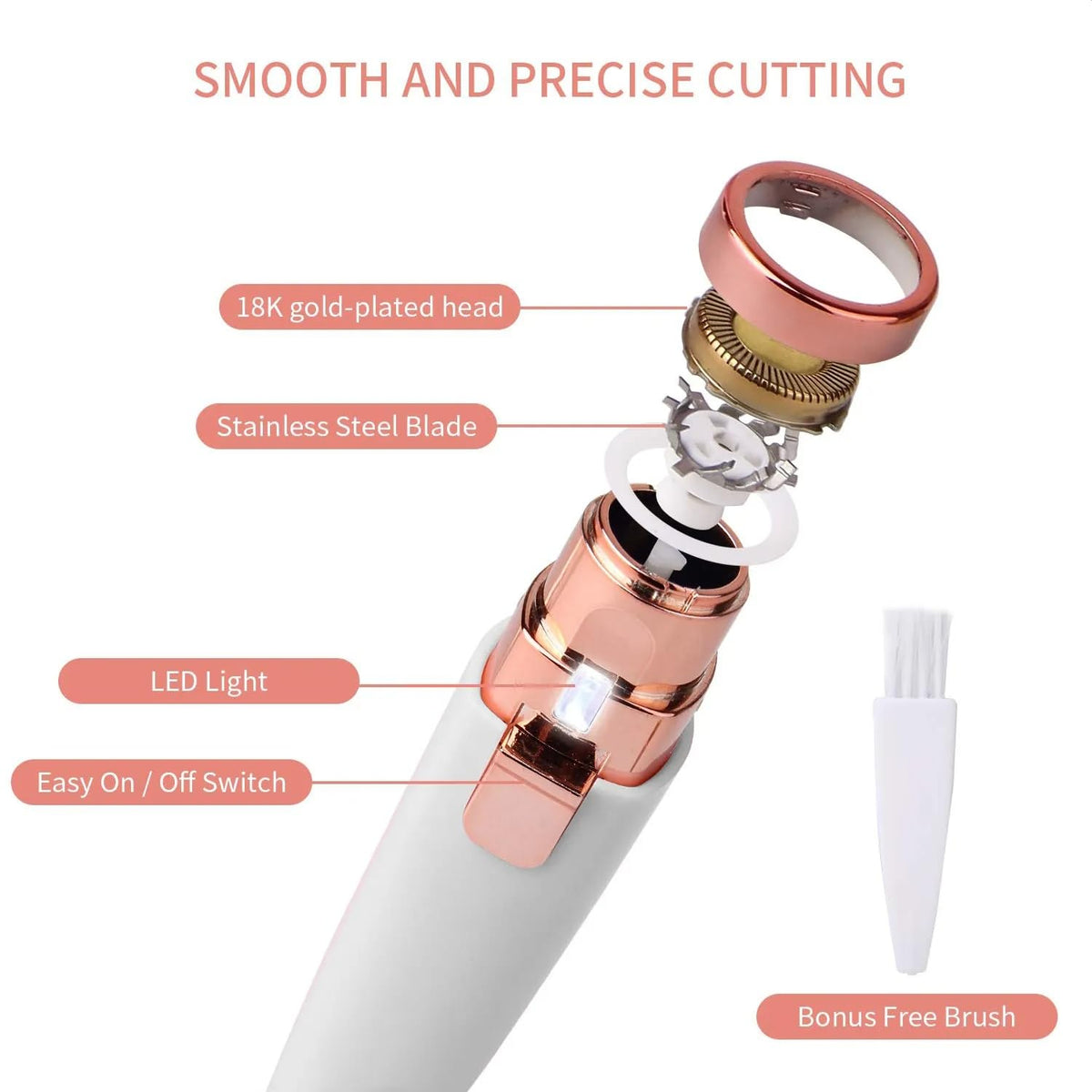 Eyebrow Trimmer for women. Pianless,Touch