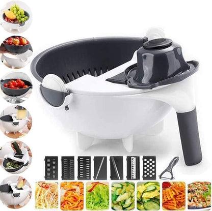 9 In 1 Multi-functional Chopper Rotate Vegetable