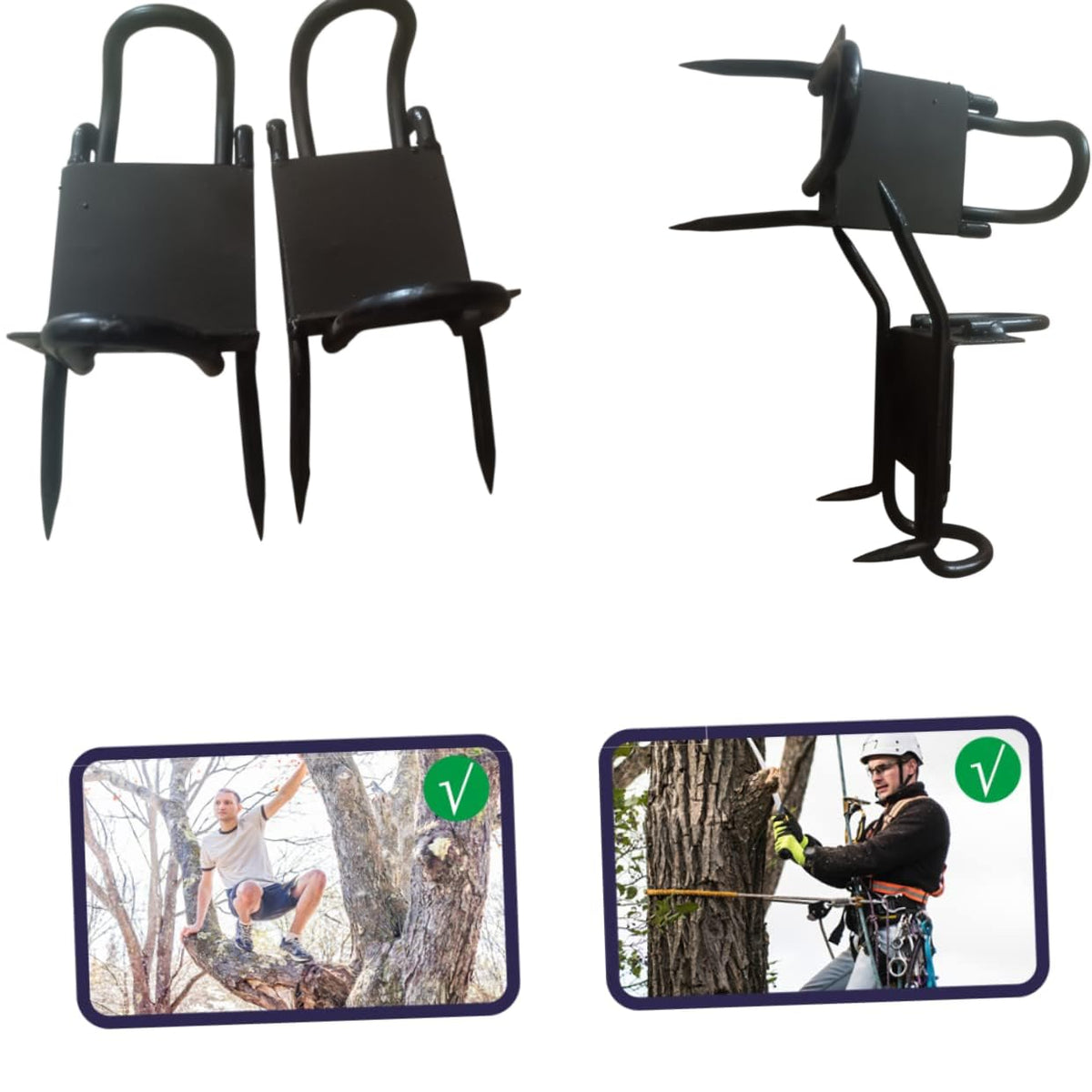 1 Pair Tree Climbing Tool