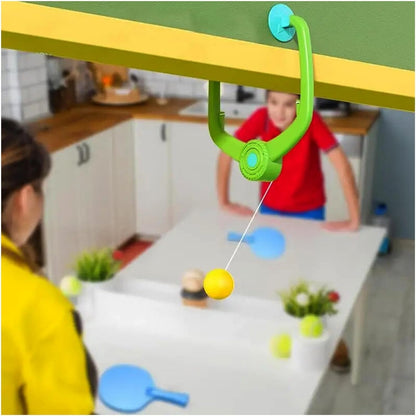 Hanging Table Tennis Trainer 3 Ping Pong Ball & 1 Pair Self Training Gaming Set Tennis Kit