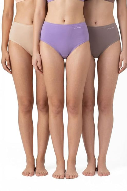 Pack of 3 Mid Waist Hipster Panties