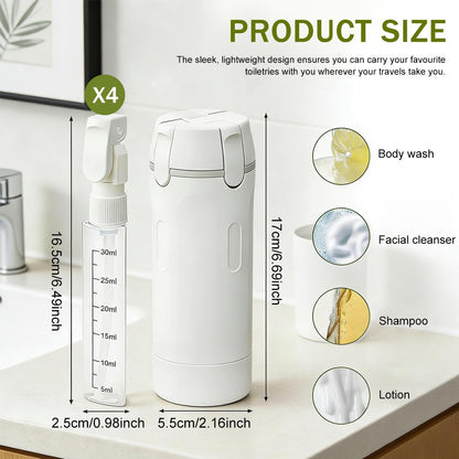 4-in-1 Travel Refillable Bottle Set