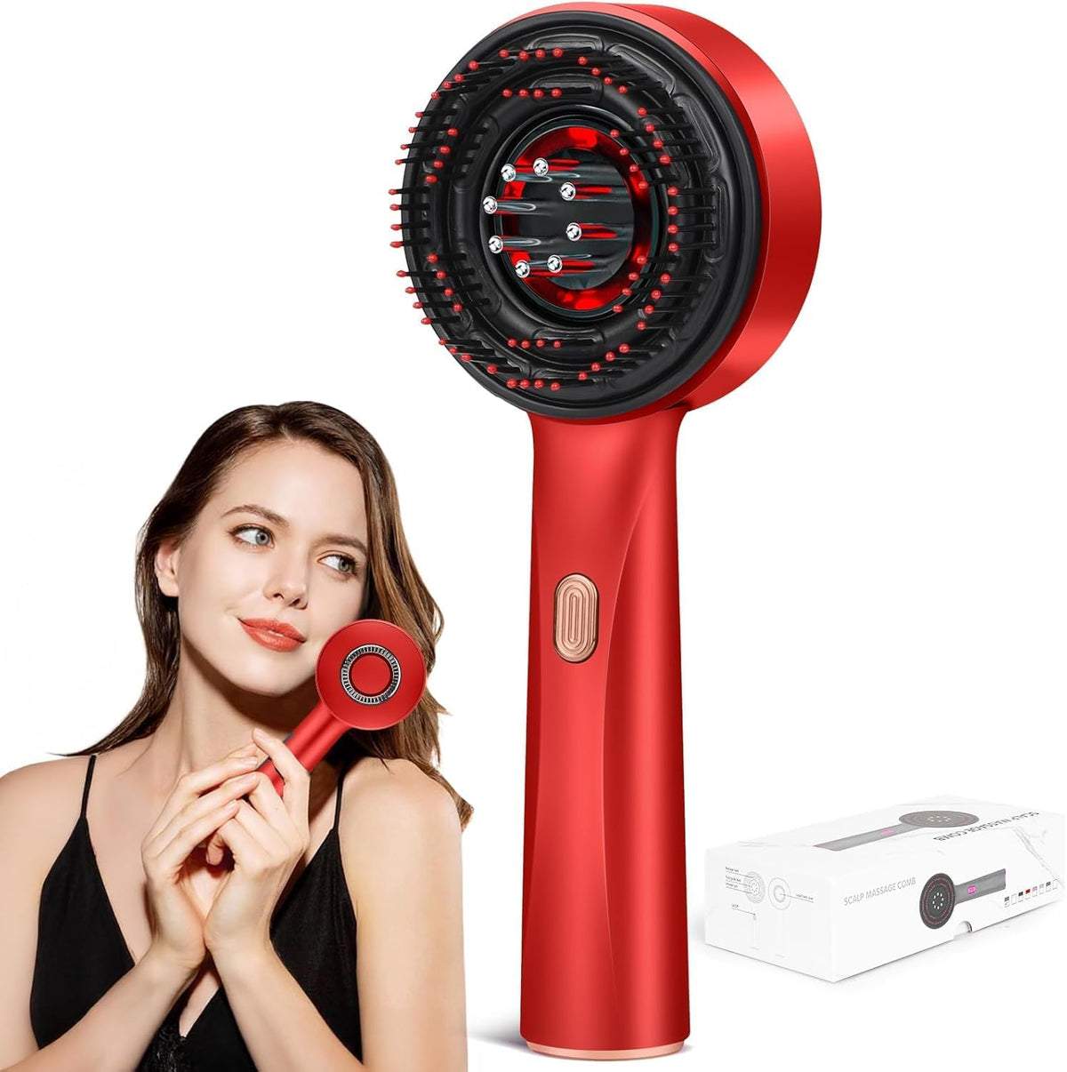 Red Light Hair Rejuvenation Scalp Massager