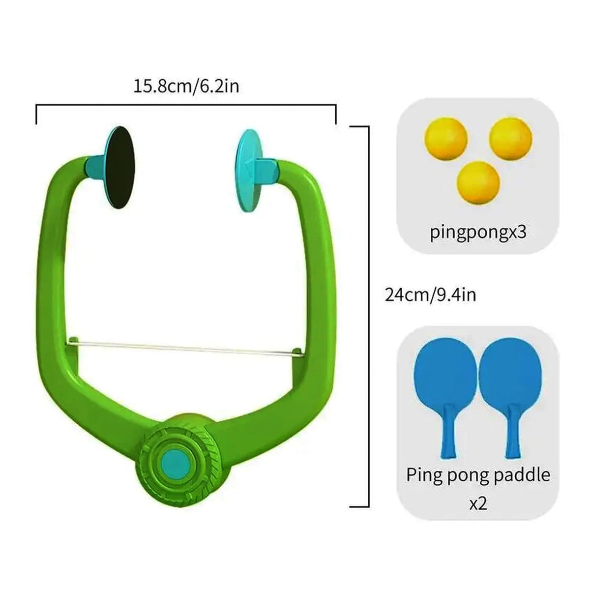 Hanging Table Tennis Trainer 3 Ping Pong Ball & 1 Pair Self Training Gaming Set Tennis Kit