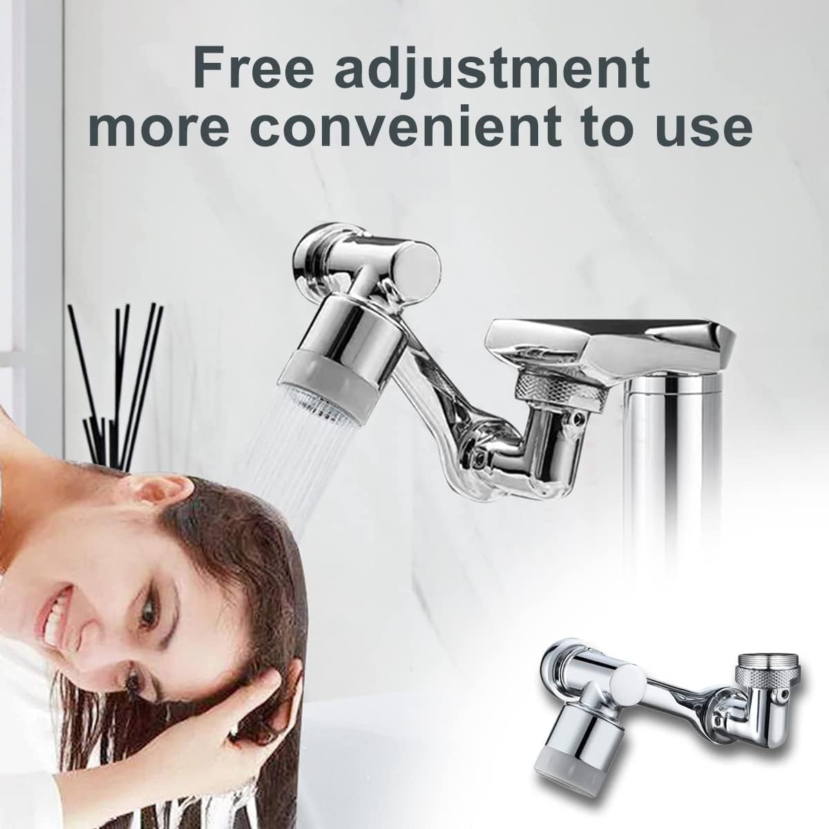 1080° Rotating Faucet Extender for Kitchen & Bathroom