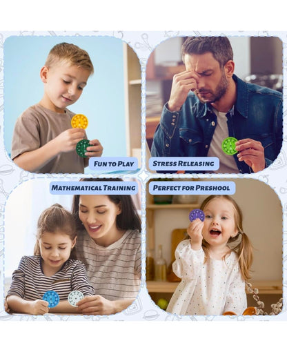 Math Fidget Rotating Wheel Counting Educational Toy
