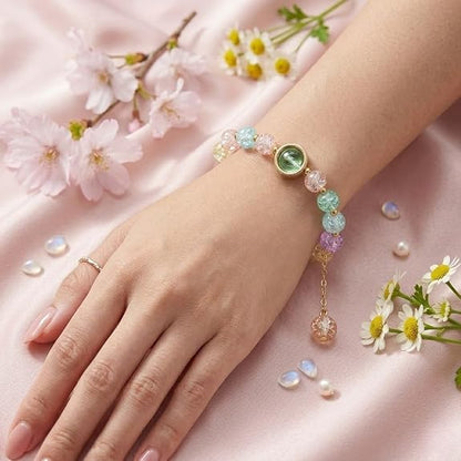 multi-color pastel beaded bracelet