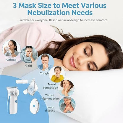 NEBULIZER Portable Mesh Nebulizer Machine for Adults & Kids