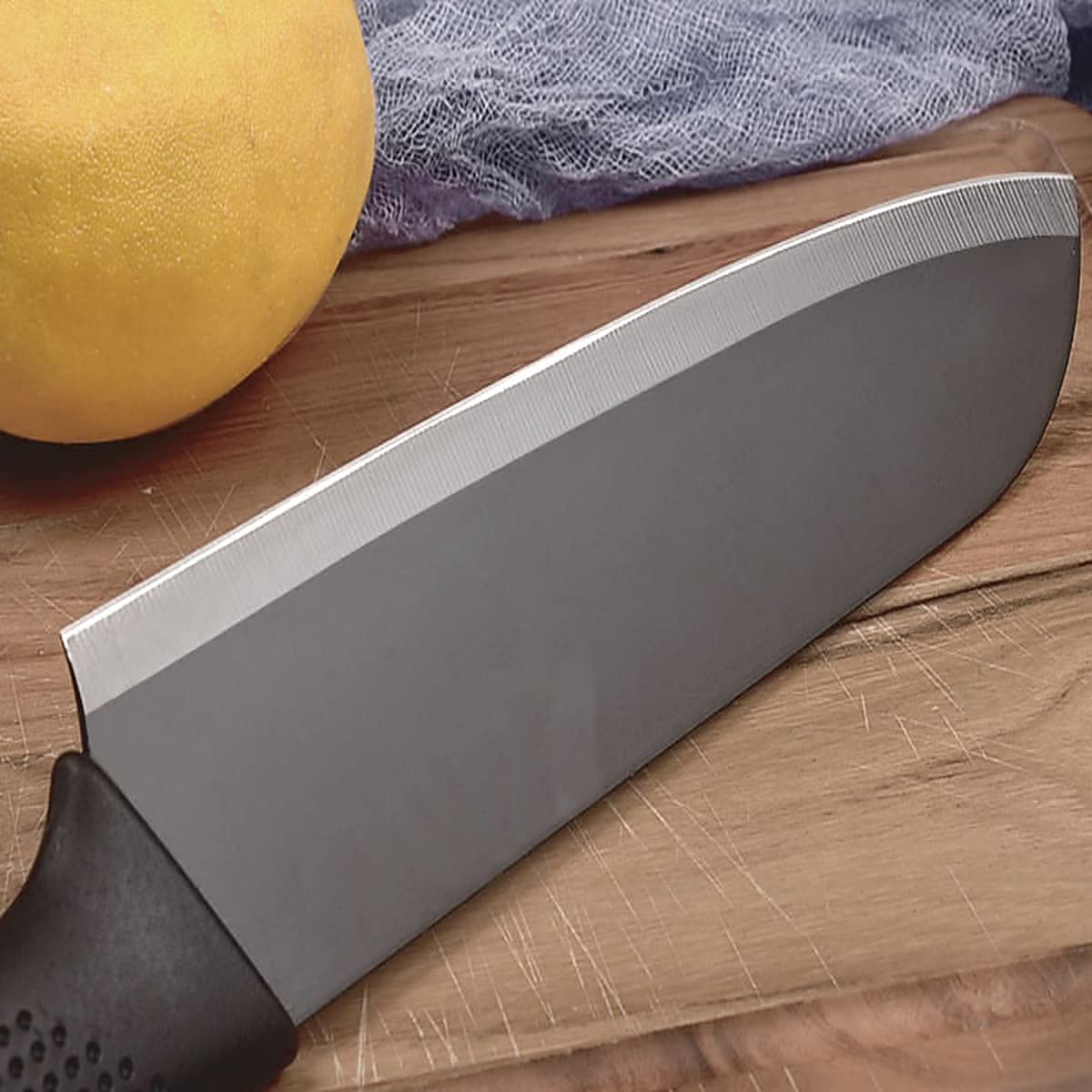 five stainless steel kitchen utility knives
