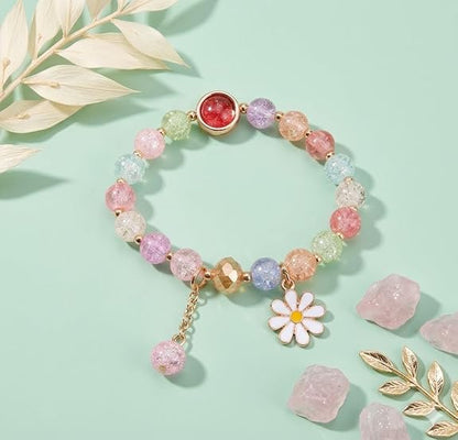 multi-color pastel beaded bracelet