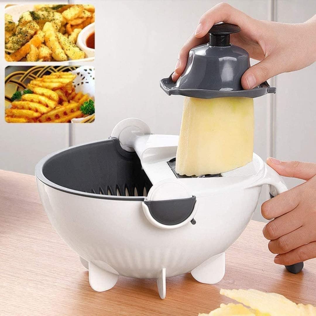 9 In 1 Multi-functional Chopper Rotate Vegetable