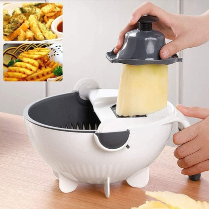 9 In 1 Multi-functional Chopper Rotate Vegetable