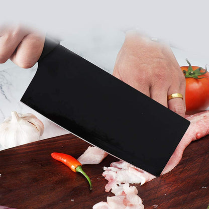 five stainless steel kitchen utility knives