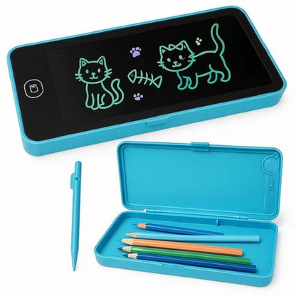 2 in 1 LCD Writing Pad Pencil Box