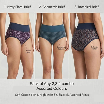 Pack of 2 Mid Waist Hipster Panties