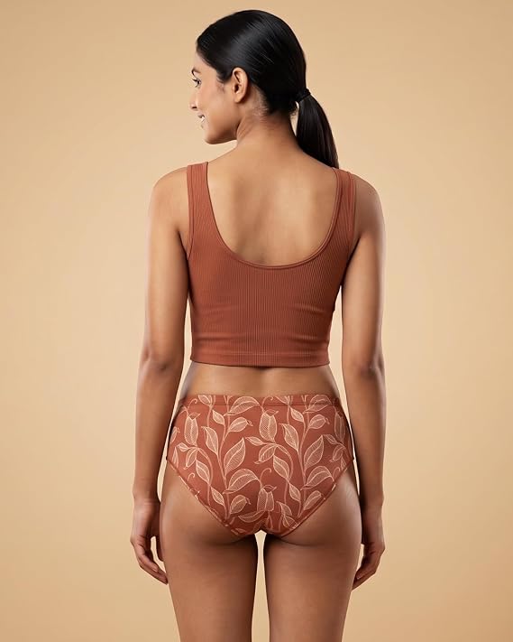 Pack of 2 High Waist Floral Print Hipster Panties