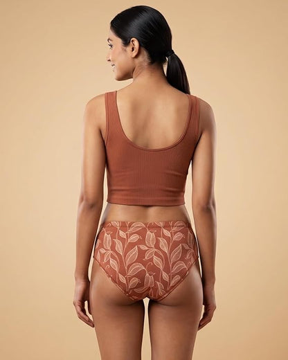Pack of 2 High Waist Floral Print Hipster Panties