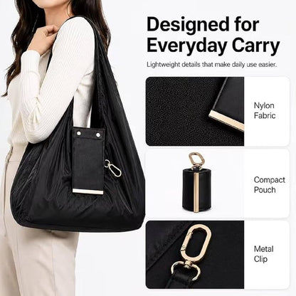 Foldable Keychain Tote Bag