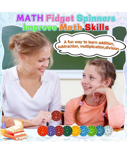 Math Fidget Rotating Wheel Counting Educational Toy