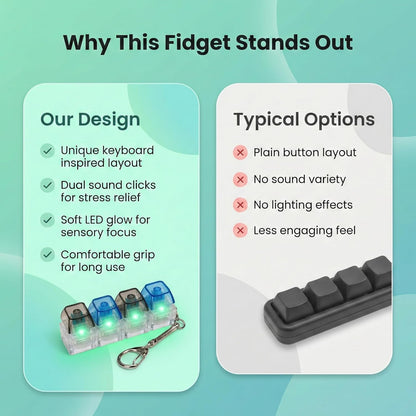 Mechanical Click-Fidget keychain