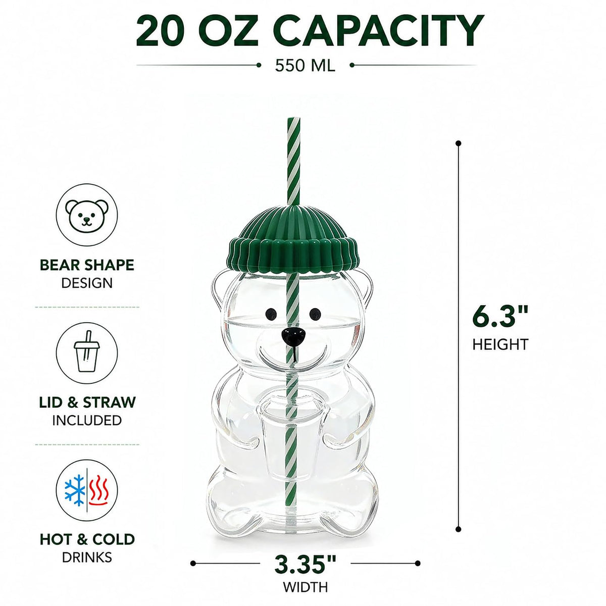 Bear Glass Tumbler
