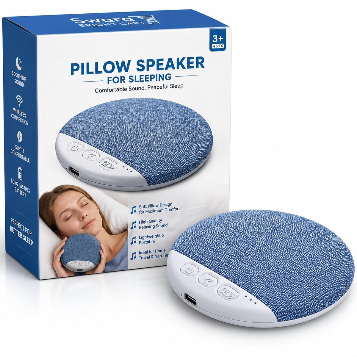 Under Pillow Bluetooth Speaker
