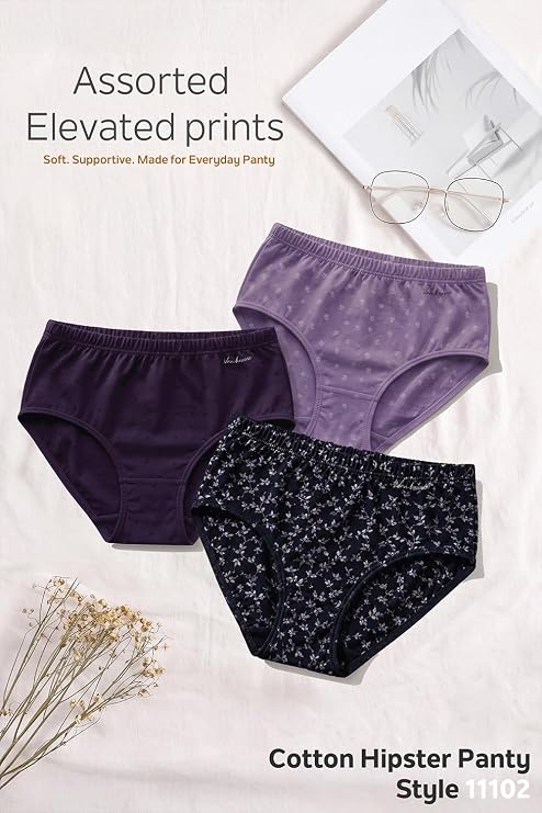 Pack of 3 High Waist Hipster Panties