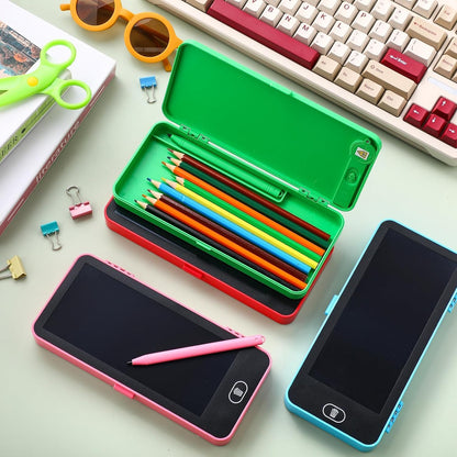 2 in 1 LCD Writing Pad Pencil Box