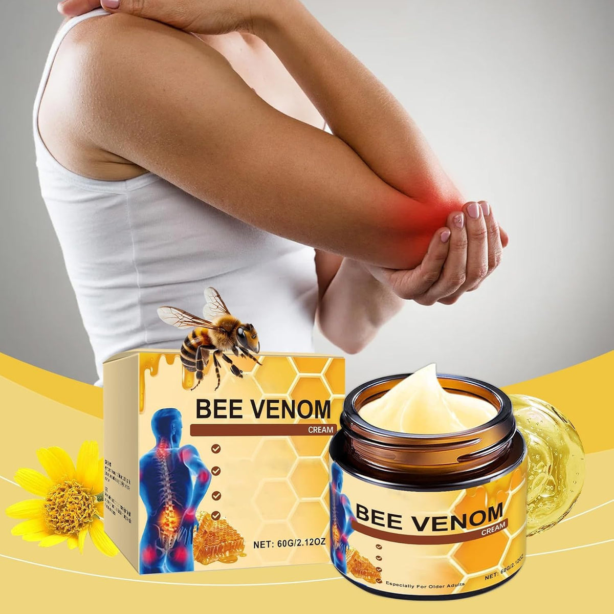 Bee Venom Pain Relief Cream pack of 2