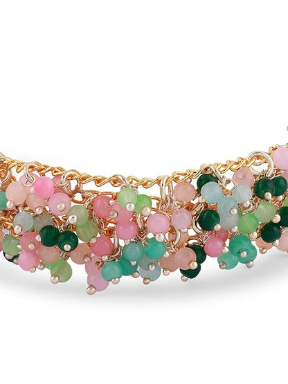 multi-color pastel beaded bracelet