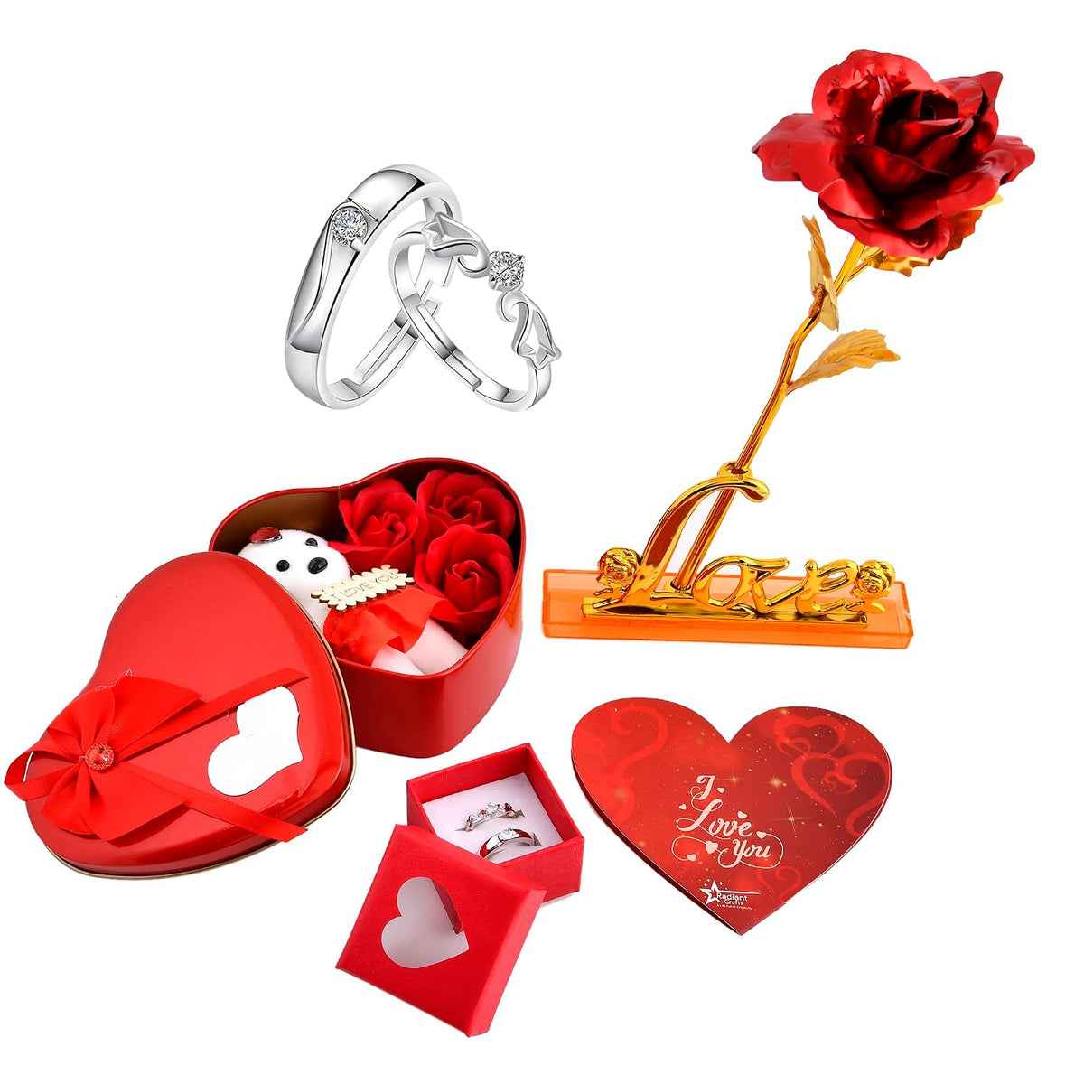 Red Love Stand With HeartBox