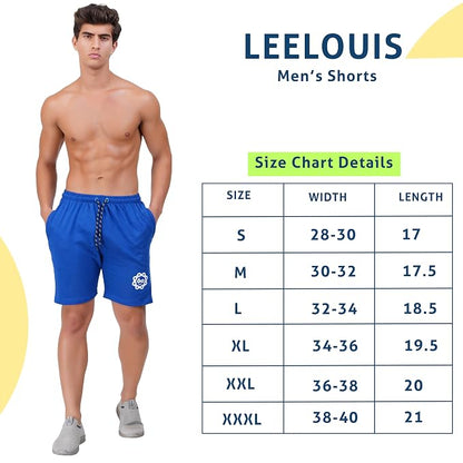 2 Comfortable Cotton Rich Shorts For Mens With Free Leatherite Wallet And Digital Watch