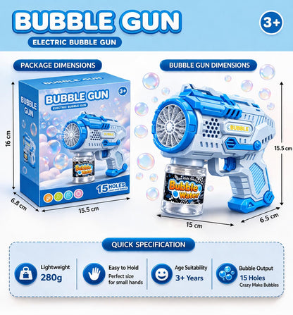 Hole battery operated Bubbles Gun Toys for Boys and Girls