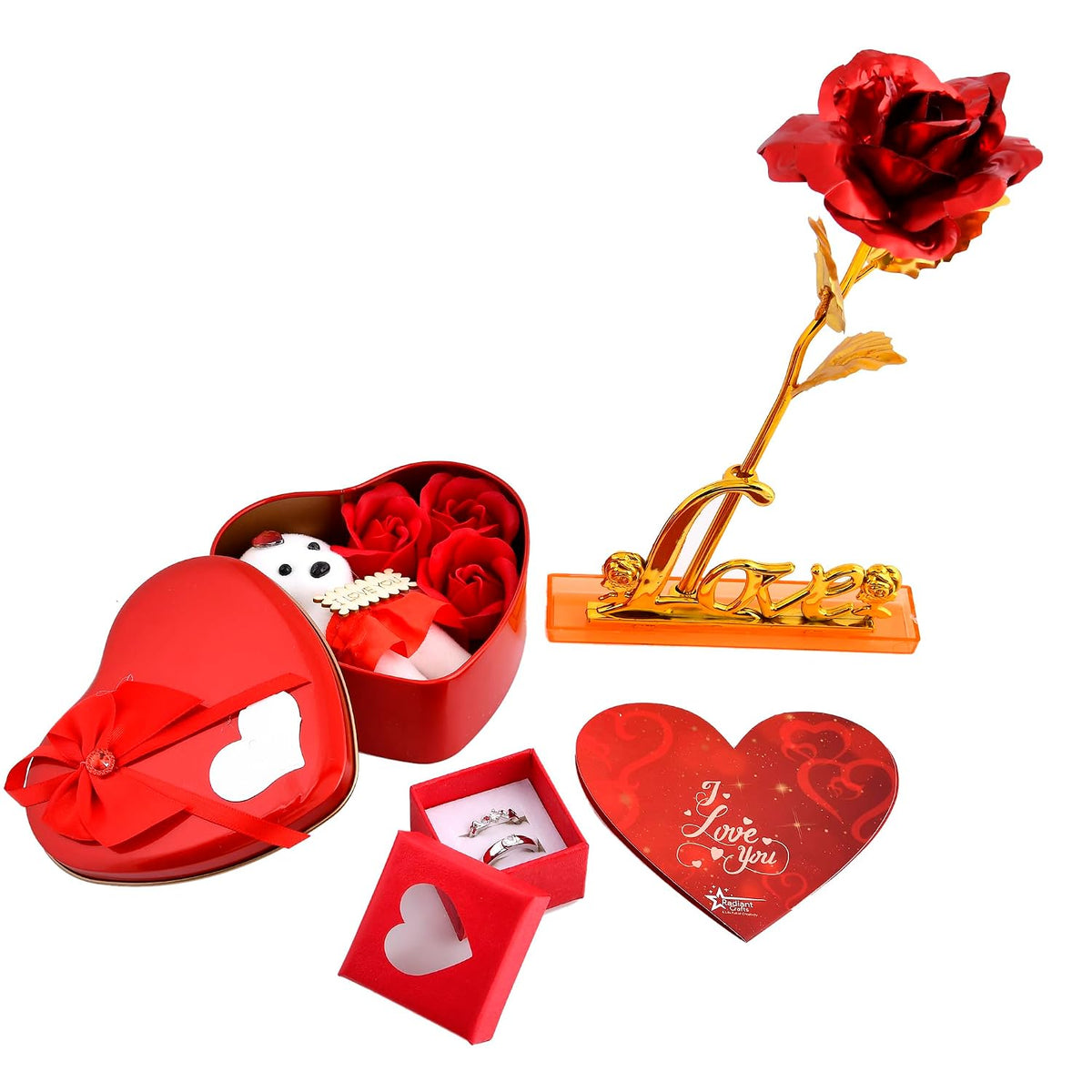 Red Love Stand With HeartBox