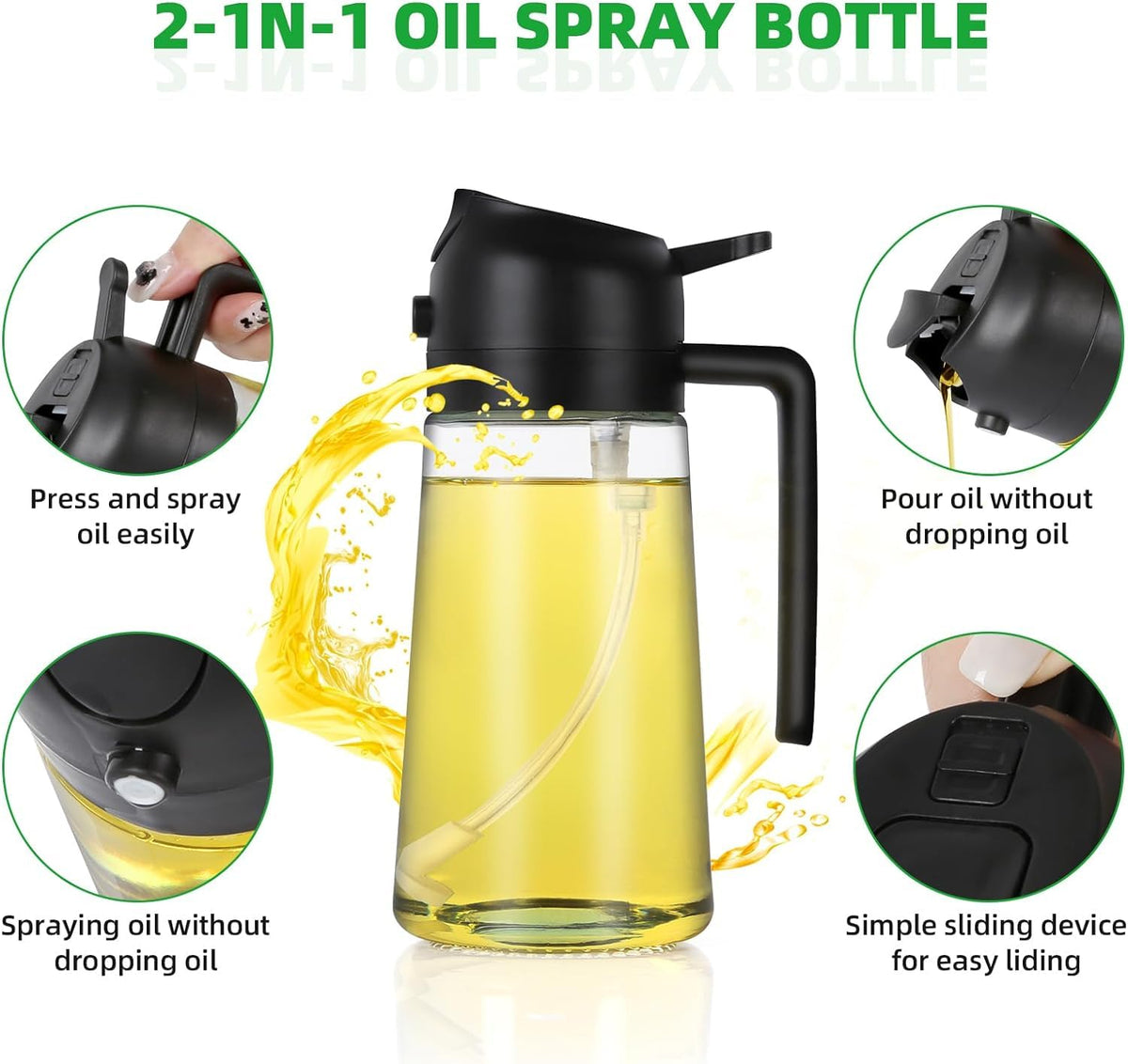 2 In 1 Oil Dispenser & Sprayer