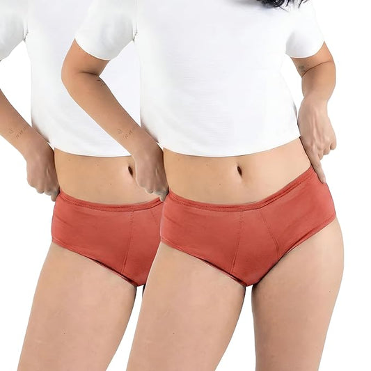 Pack of 2 Mid Waist Printed Hipster Panties